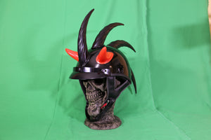 Red Devil Helmet Horn Set