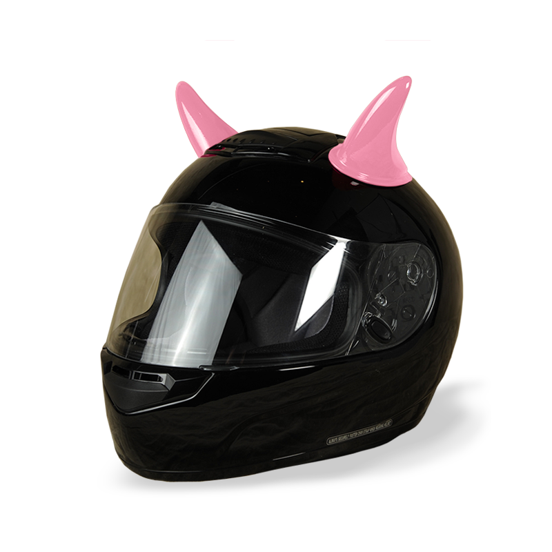 Pink Devil Helmet Horn Set