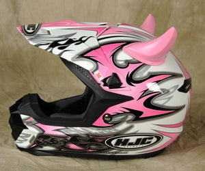 Pink Mohawk Helmet Horn Set
