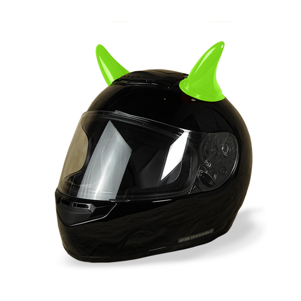 Lime Green Devil Helmet Horn Set – Horny Helmet Accessories Lime Green Devil Helmet Horn Set – Horny Helmet Accessories