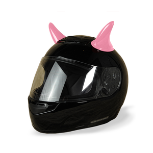 Pink Devil Helmet Horn Set