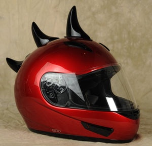 Black Mohawk Helmet Horn Set