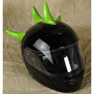 Lime Mohawk Helmet Horn Set